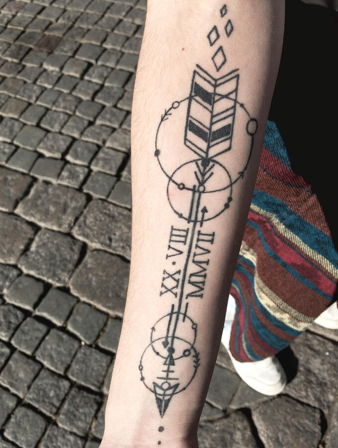 Tattoo Design 1, tattooed